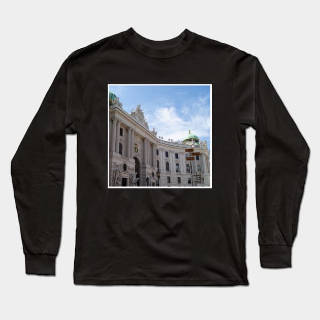 Beautiful Vintage Photography from Vienna Austria Europe Streets of Vienna Discover new places Travel the world Long Sleeve T-Shirt by BoogieCreates